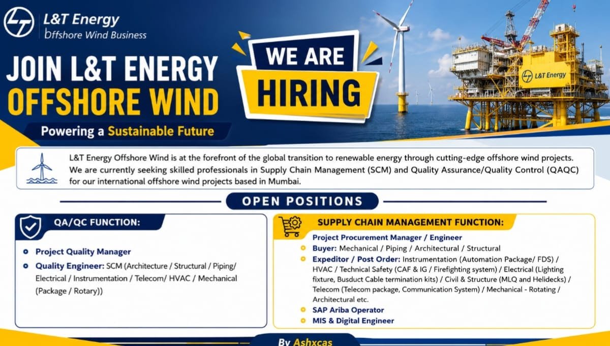 L&T Energy Offshore Wind Recruitment