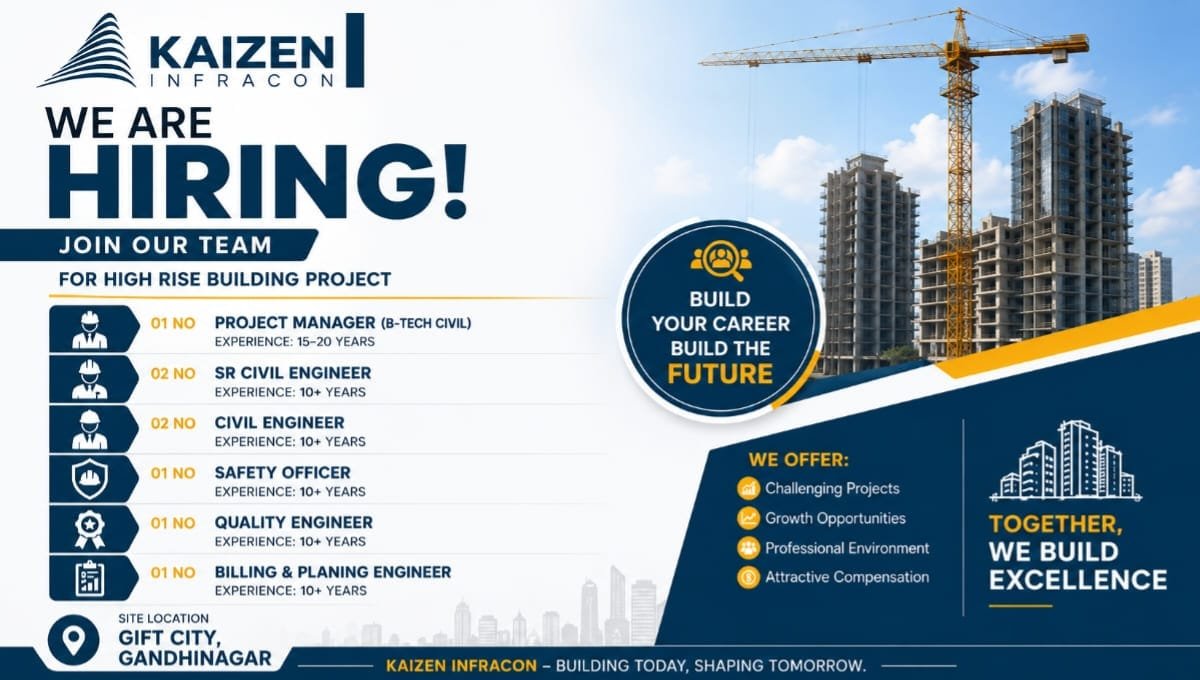 Kaizen Infracon Hiring 2026