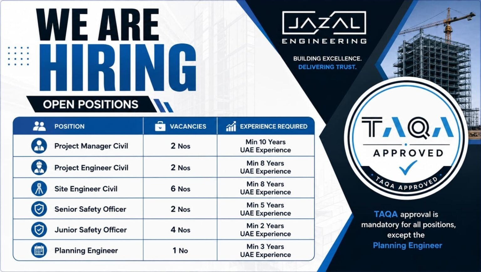 Jazal Engineering Careers 2026
