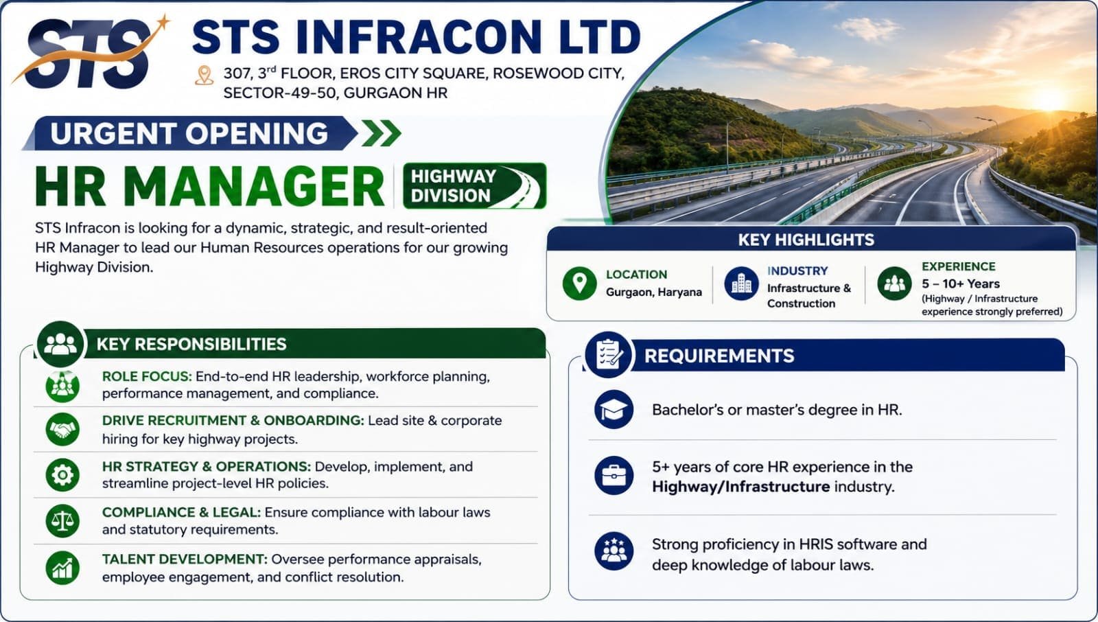 STS Infracon Careers 2026