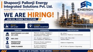 Shapoorji Pallonji Energy Recruitment 2026