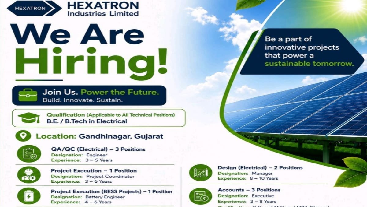 Hexatron Industries Limited Recruitment