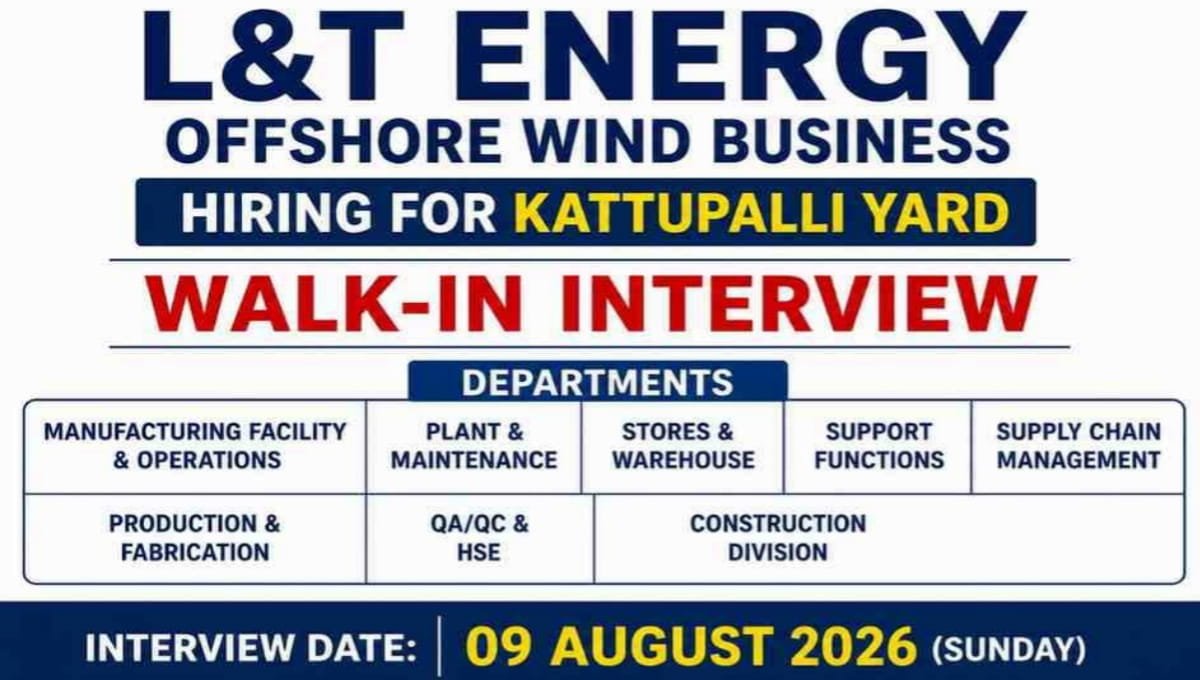 L&T Energy Walk-In Interview