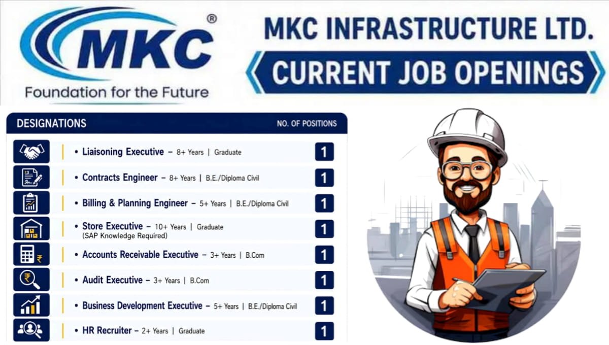 Job Openings - MKC Infrastructure Ltd