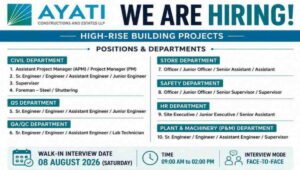 Ayati Constructions Walk-In Interview