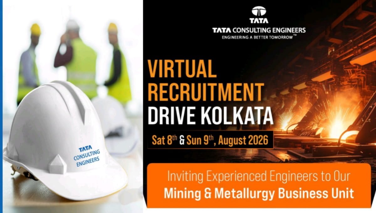 Tata Consulting Engineers Virtual Recruitment Drive Kolkata
