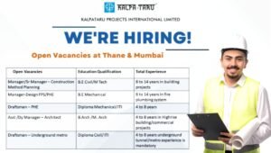 Kalpataru Projects Vacancies