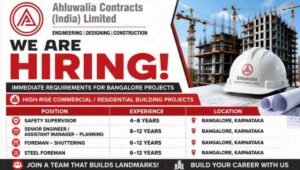 Ahluwalia Contracts Job Opportunity