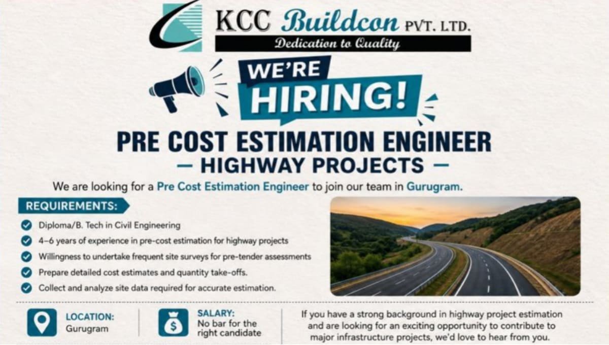 KCC Buildcon Hiring
