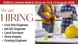 SOBHA Ltd Walk-In Drive 2026