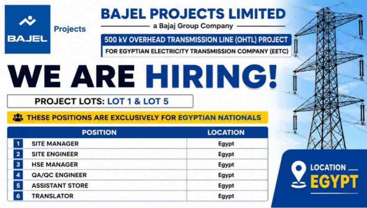 Bajel Projects Ltd Recruitment 2026