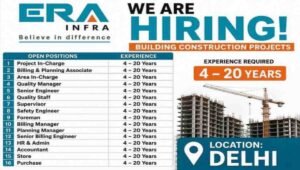 ERA Infra Recruitment 2026