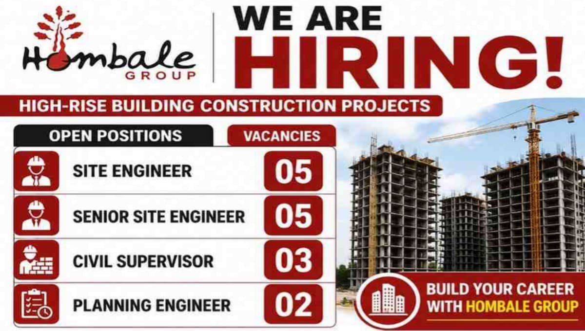 Hombale Group Recruitment 2026