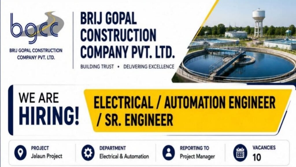 Brij Gopal Construction Company Pvt Ltd Hiring