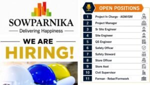 Sowparnika Projects & Infrastructure Recruitment 2026