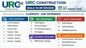 URC Construction Jobs 2026