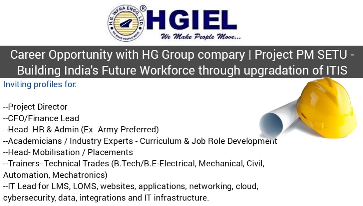 Career Opportunity with HG Group Company