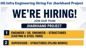 H.G. Infra Engineering Job Opening
