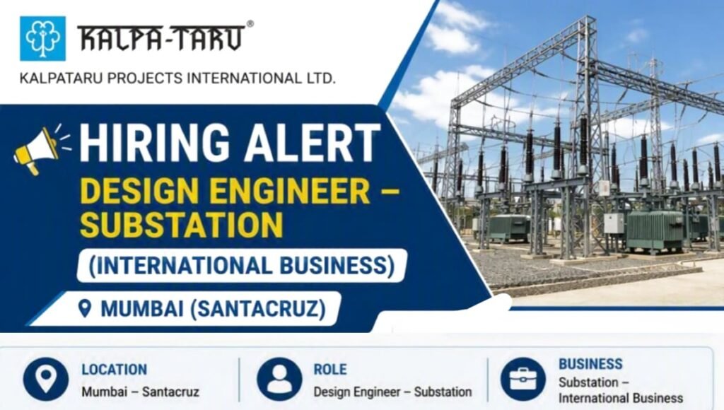 Kalpataru Projects International Ltd Hiring Alert
