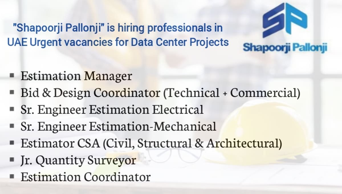 Shapoorji Pallonji Urgent Vacancies