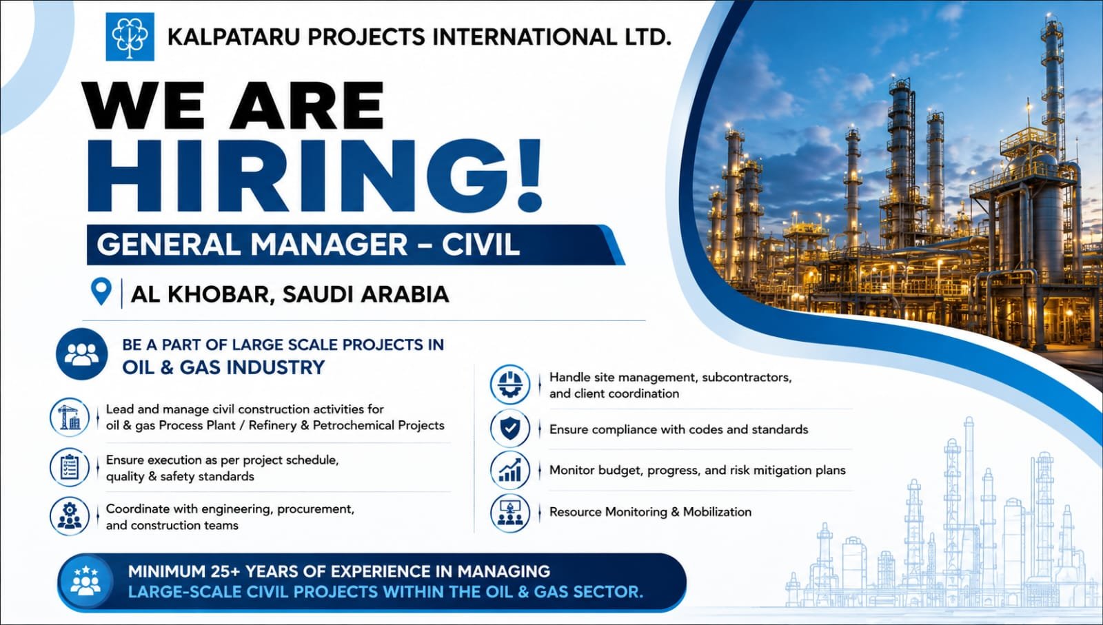 Kalpataru Projects Hiring