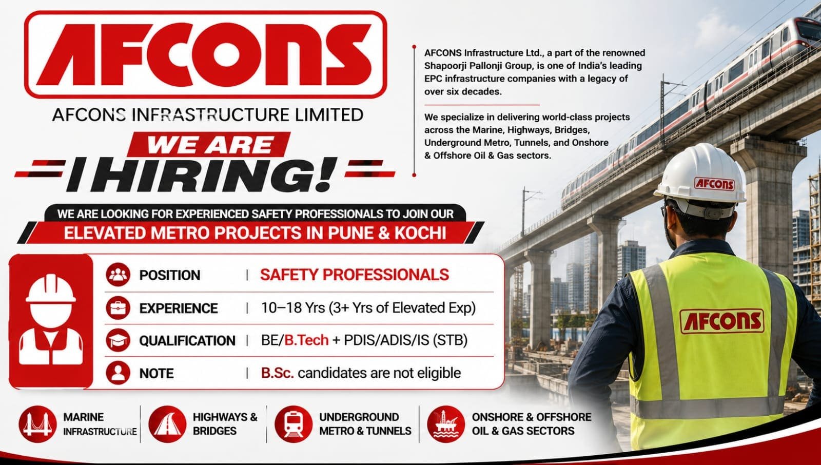 AFCONS Infrastructure Jobs