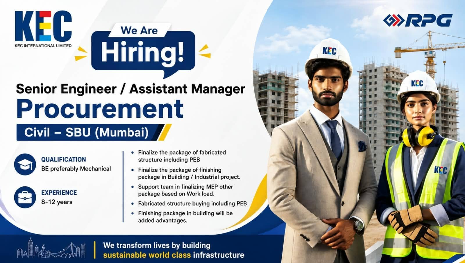KEC International Ltd Hiring