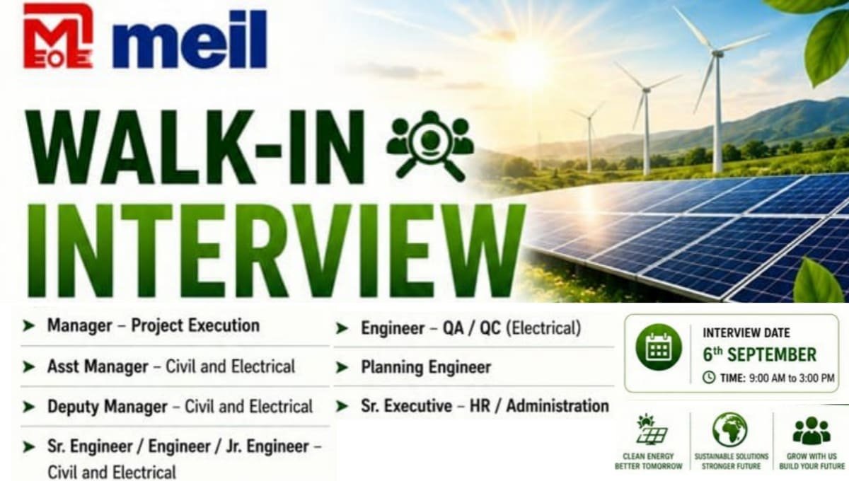 MEIL Walk-In Interview