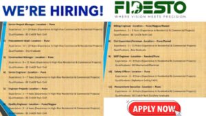 Fidesto Project Mega Job Vacancies