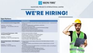 Kalpataru Projects Jobs 2026