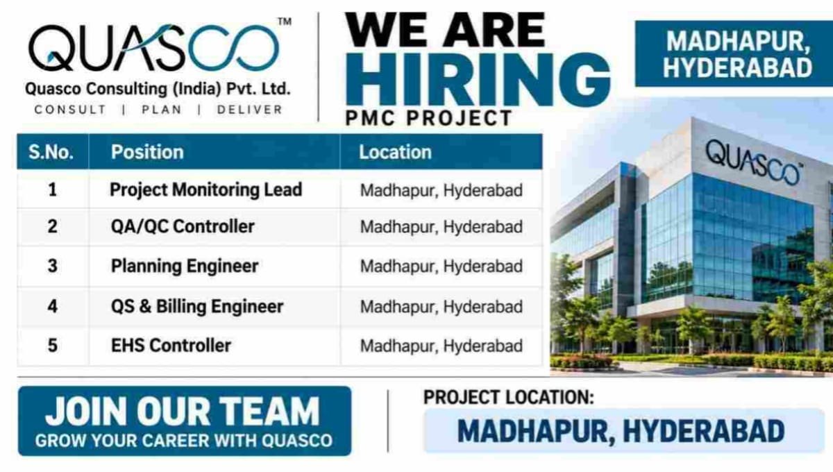 Quasco Consulting (India) Pvt Ltd Hiring