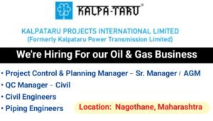 Kalpataru Projects Recruitment