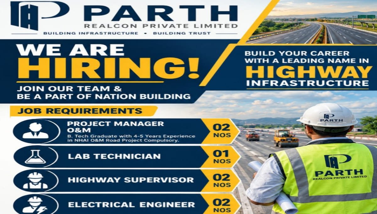 Parth Realcon Pvt. Ltd. Recruitment