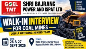 Shri Bajarang Power And ISPAT Ltd Walk-In Interview