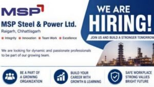 MSP Steel & Power Recruitment 2026