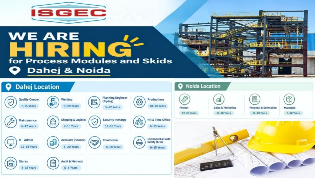 Isgec Heavy Engineering Ltd Recruitment
