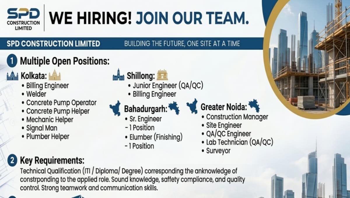 SPD Construction Ltd Recruitment