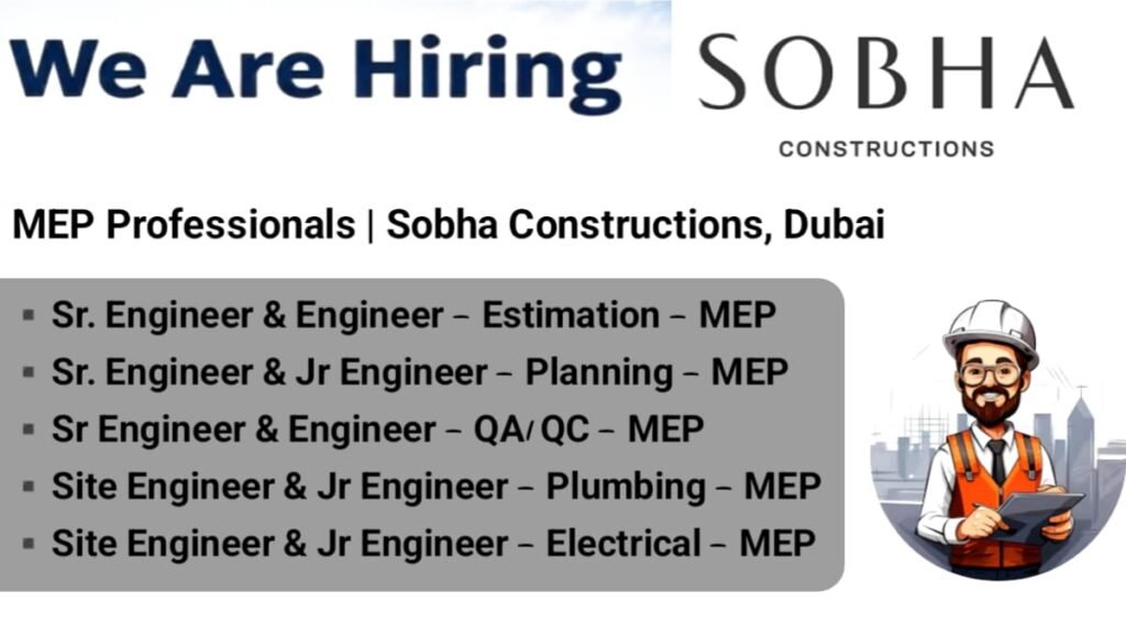 Sobha Constructions Jobs 2026