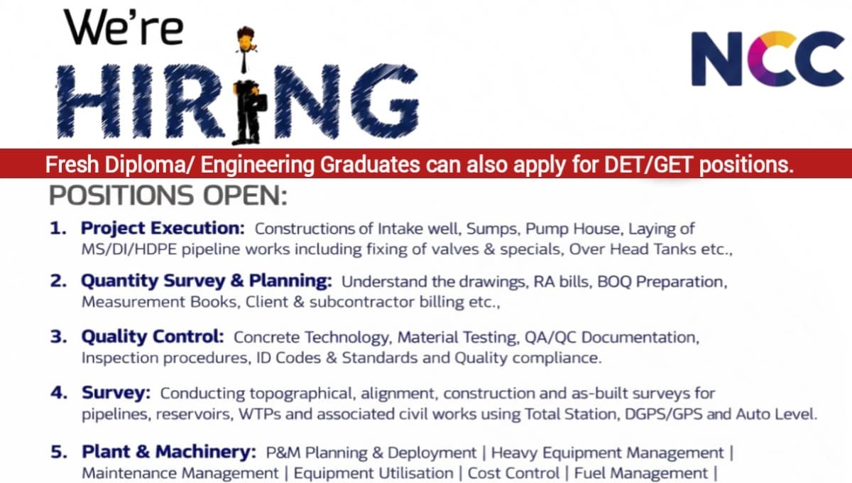 NCC Limited Careers