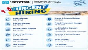 Kalpataru Projects Urgent Hiring