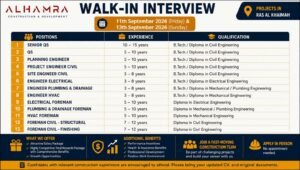 Al Hamra Construction Recruitment 2026