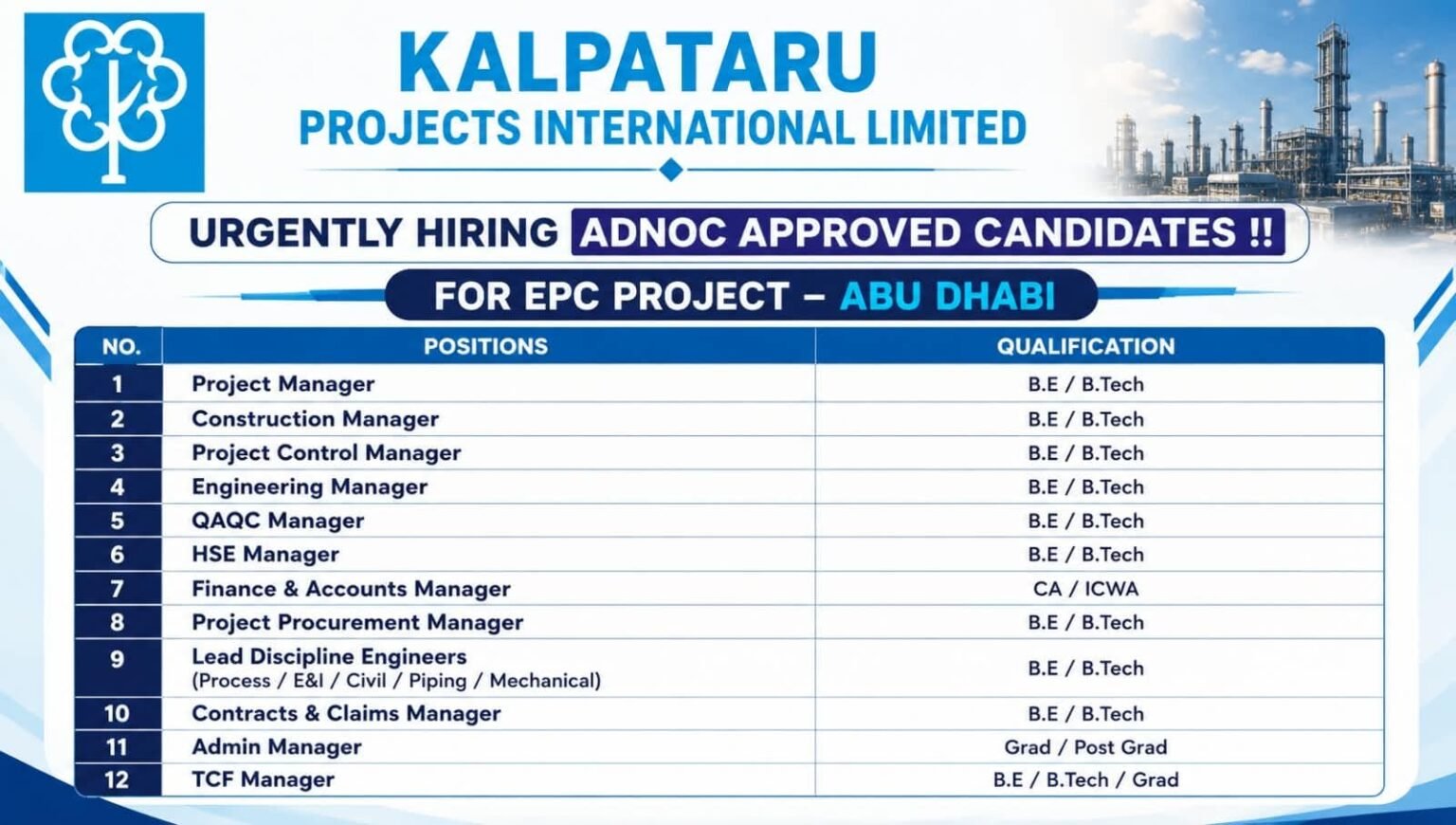 Kalpataru Projects Jobs 2026