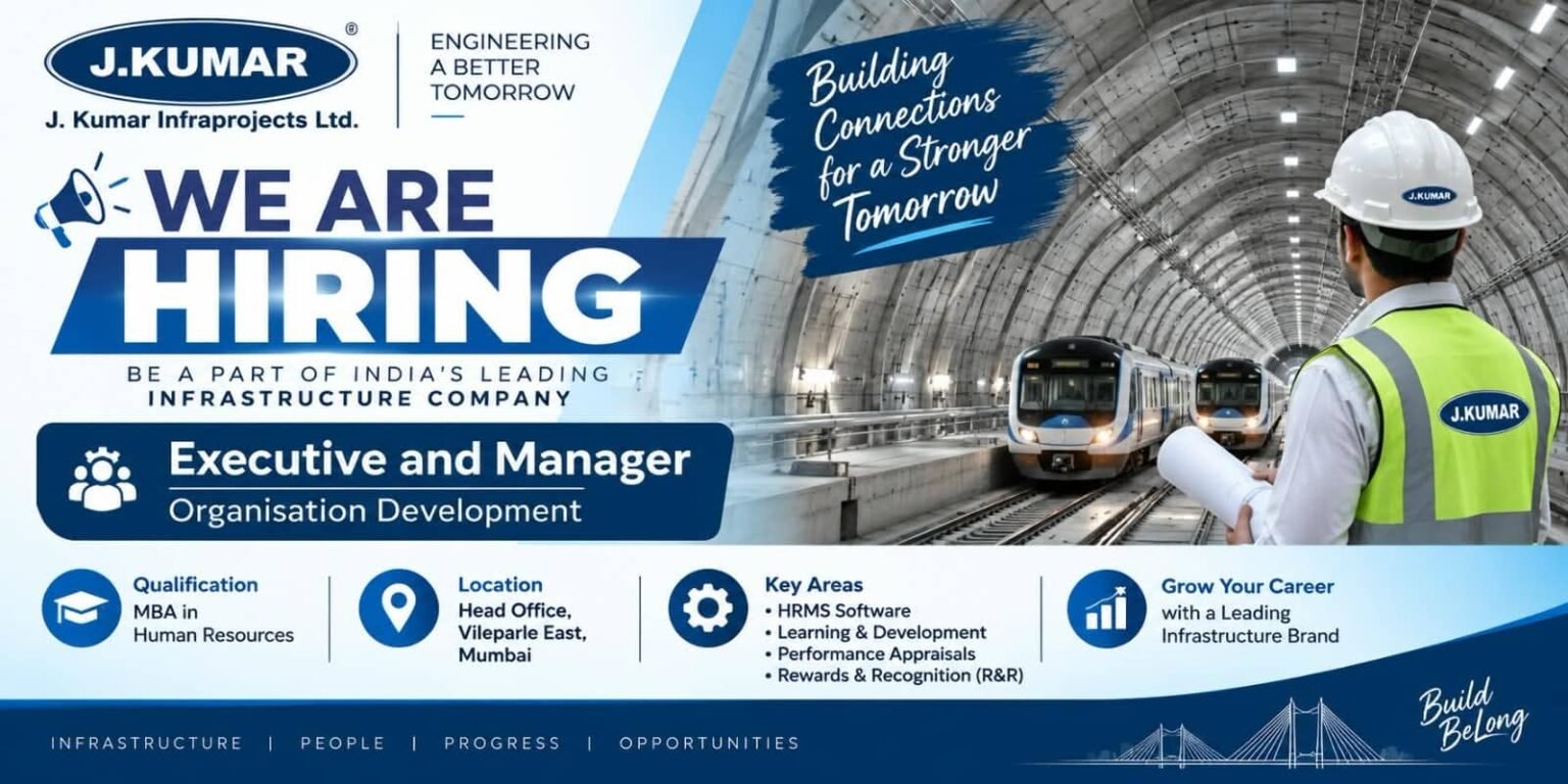 J Kumar Infraprojects Recruitment 2026