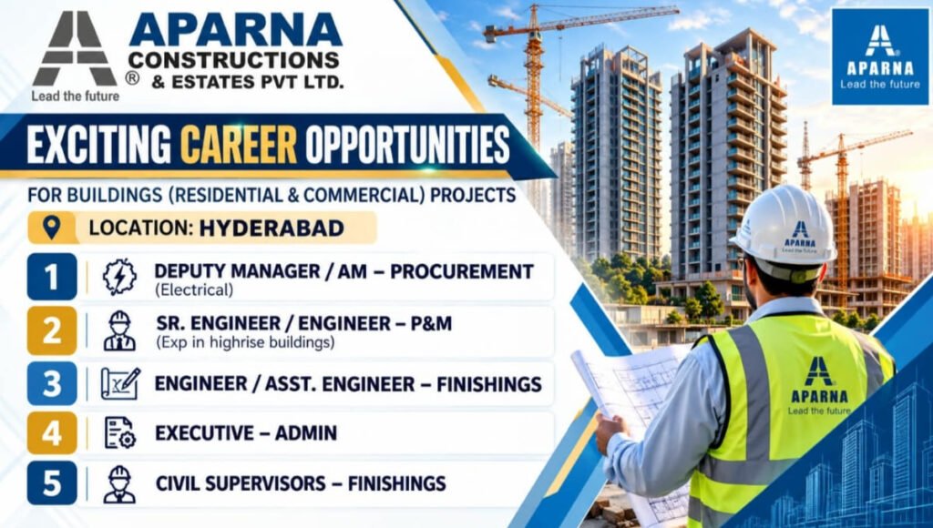 Aparna Constructions Hiring