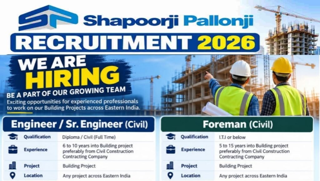 Shapoorji Pallonji Job Opening