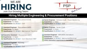 PSP Projects Ltd Recruitment