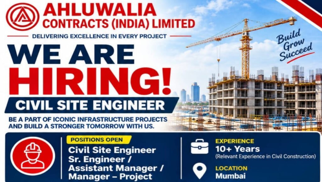 Ahluwalia Contracts India Ltd Hiring