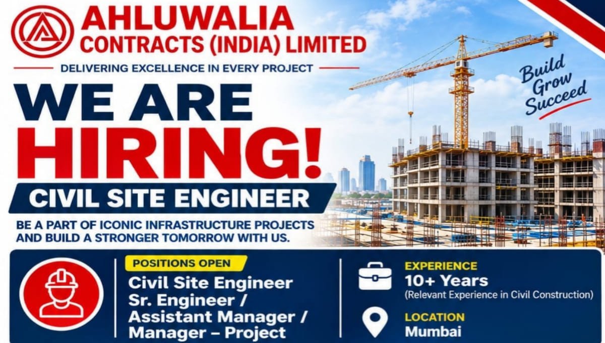 Ahluwalia Contracts India Ltd Hiring