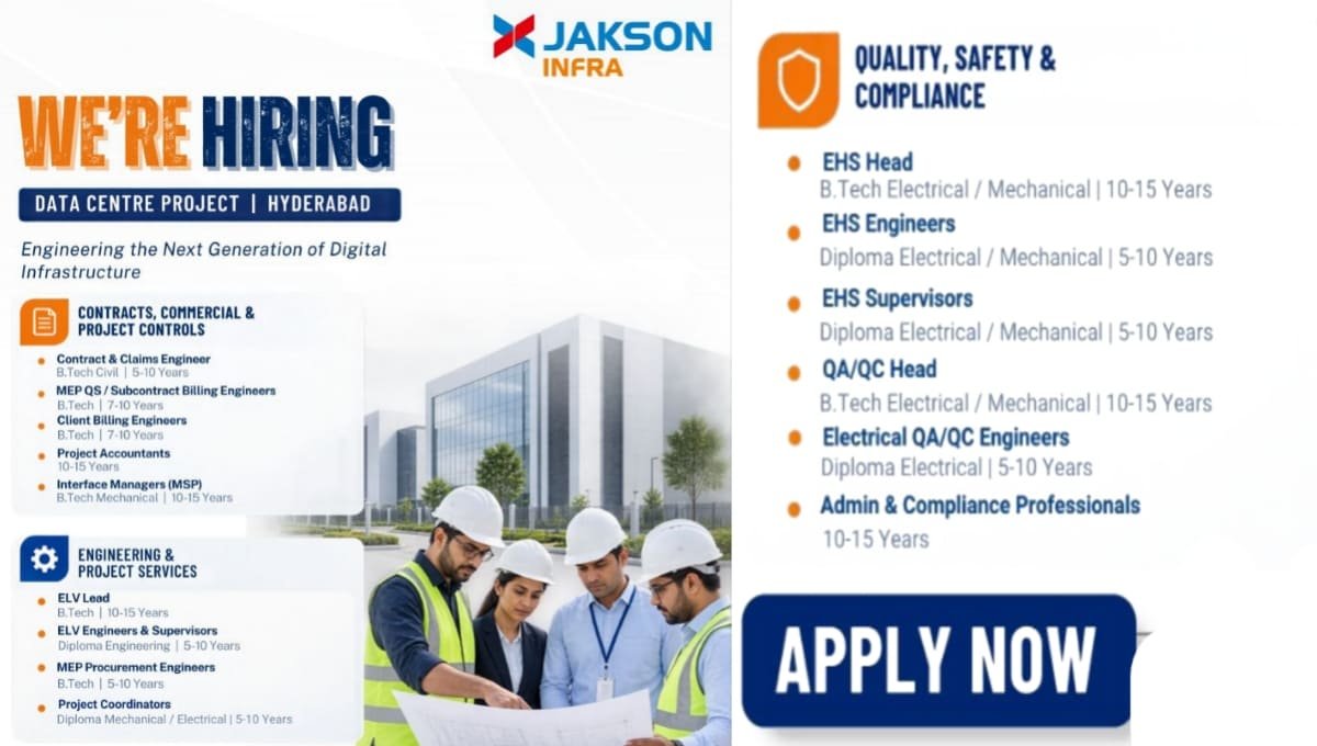 JAKSON Infra Vacancies