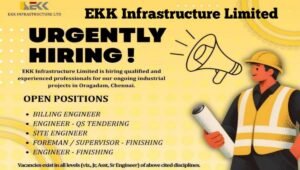 EKK Infrastructure Urgently Hiring